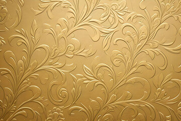golden floral texture background