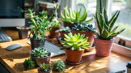 Succulents on a Desk