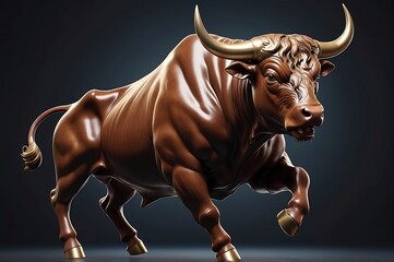 bull in the wind
