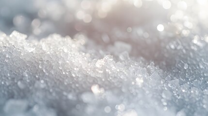 Macro capture of grains of salt in a minimalistic design AI generated illustration