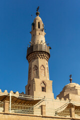 Coexistence of ancient Egypt and Islamic Egypt at the Abu Haggag Mosque. Located inside the Temple of Luxor, this mosque shows the reuse of ancient columns.