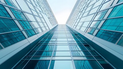 Obraz premium Macro depiction of a metropolitan business center with minimalist aesthetics AI generated illustration