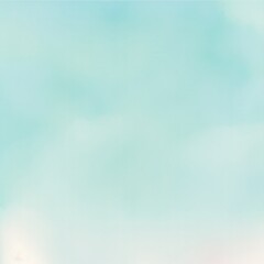 Fototapeta premium Cyan Pastel Watercolor Digital Paper Background