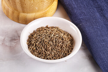 Zeera seeds in the bowl