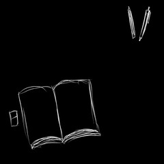 the book background.