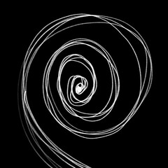 black and white spiral