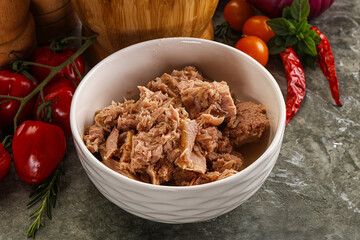 Canned tuna fish for salad