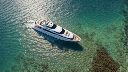 Fototapeta premium VIP vacation on a yacht