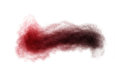 Watercolor paint stain texture overlay, realistic cutout, transparent background