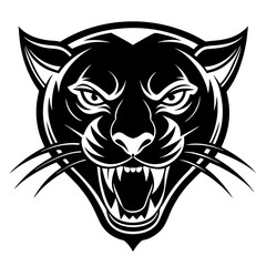 A modern, persuasive logo of a prowling panther for luxury products.