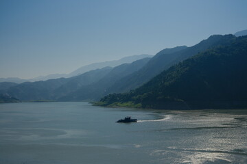 The scenery of the Yangtze River in China.