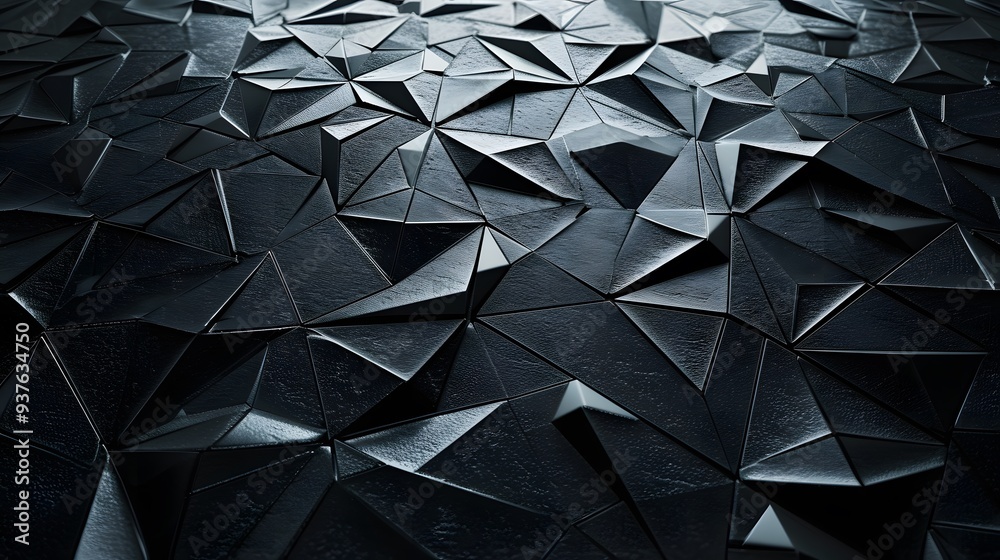 Poster macro-level geometrical patterns in a minimalistic space backdrop ai generated illustration