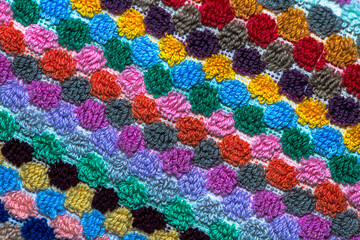 Vibrant Macro Details of a Textured Towel