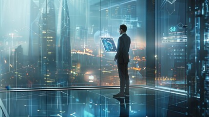 The futuristic digital interface