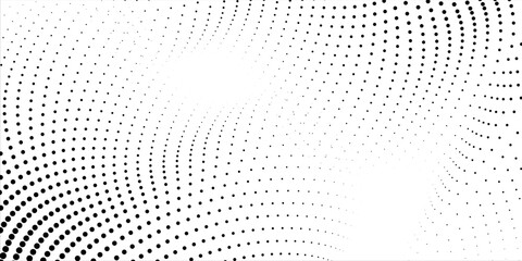 Halftone gradient. Dotted gradient, smooth dots spraying and halftones dot background seamless horizontal geometric pattern vector template set modern arts