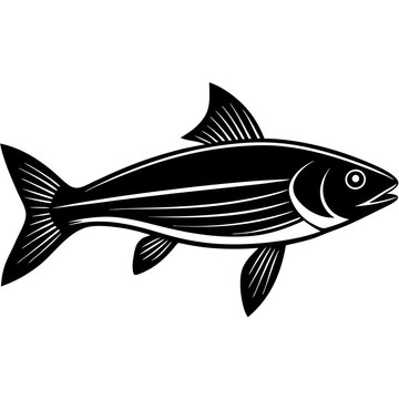 recommend clip art: grey mullet fish silhouette Vector SVG