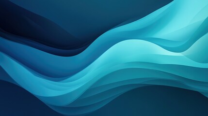 Obraz premium smooth gradient background from deep blue to light teal