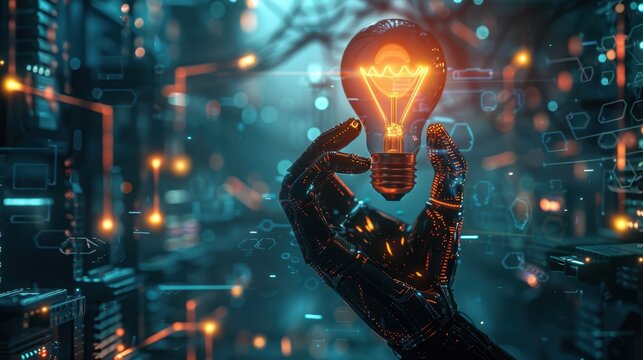 The Robotic Hand with Bulb