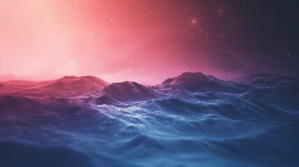 Fototapeta premium Minimalist macro view of a cosmic landscape with an abstract cinematic touch AI generated illustration