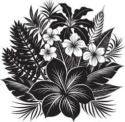 Bouquet of flowers. Hand drawn vector illustration