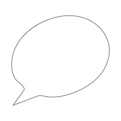 Set of blank white speech bubble in flat design, chatting box, message box icon. Bal