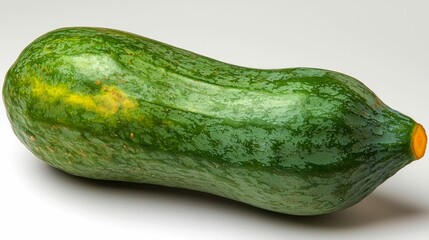 A Green Papaya with a Sliced End