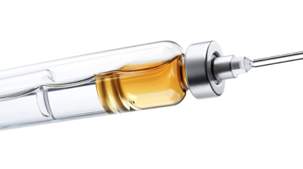 Close-up of a syringe filled with a clear liquid, highlighting medical equipment and the importance of vaccinations.