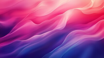 Fototapeta premium Abstract Wavy Gradient with Pink and Purple Tones