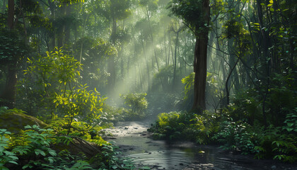 Obraz premium Explore the Untamed Beauty of Tropical Wild Forests in HD