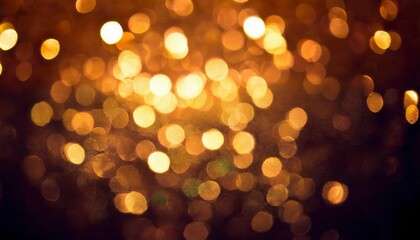 Obraz premium Abstract luxury swirling gold background, soft blur bokeh light effect, Generative AI