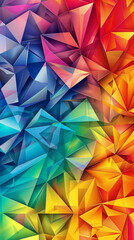 Obraz premium An Eye-Catching Designs with Rainbow Color Mobile Portrait Backgrounds
