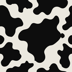 Seamless Cowhide Skin Vector – Western Print Pattern for Fabric and Design