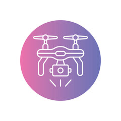 Drones icon vector stock illustration