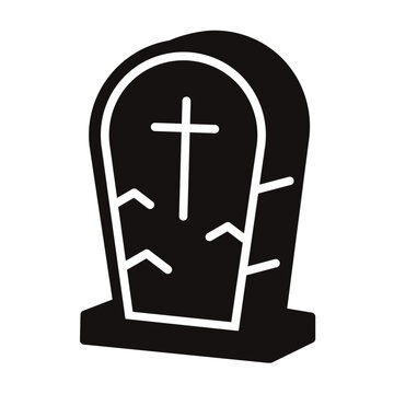 recommend clip art: The tombstone icon. A grave for the Halloween holiday.