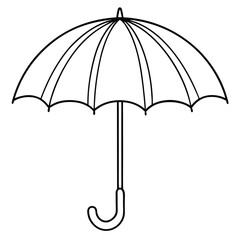 Cute umbrella vector illustration featuring a charming and colorful design, perfect for kids, weather icons, prints, greeting cards, and decorative use on a white background