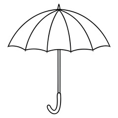 Cute umbrella vector illustration featuring a charming and colorful design, perfect for kids, weather icons, prints, greeting cards, and decorative use on a white background