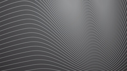 Dark grey abstract background with stripes curve line vector image