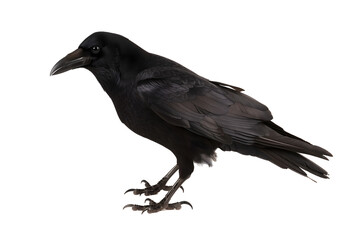 Fototapeta premium crow on white background