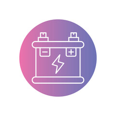 Energy Storage icon vector stock illustration