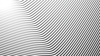 Dark grey abstract background with stripes curve line vector image