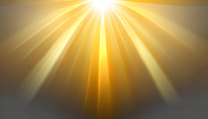 Obraz premium Bright golden sun rays bursting light glow transparent background 6