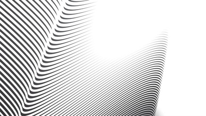 Dark grey abstract background with stripes curve line vector image