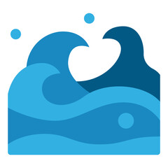 Ocean tropical holiday icon illustration 