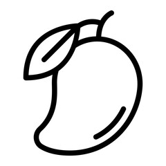 Mango tropical holiday icon illustration 