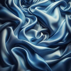 Fototapeta premium blue silk fabric texture background 
