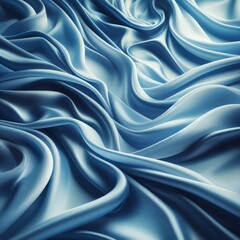 Obraz premium blue silk fabric texture background 