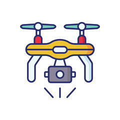 Drones icon vector stock illustration