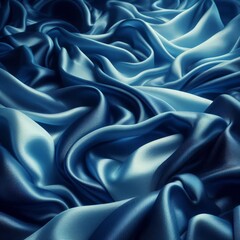 Obraz premium blue silk fabric texture background 