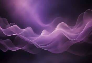 Fototapeta premium Flowing purple, violet, and black abstract background with soft, wavy shapes and subtle sparkles