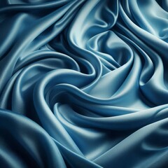 Obraz premium blue silk fabric texture background 